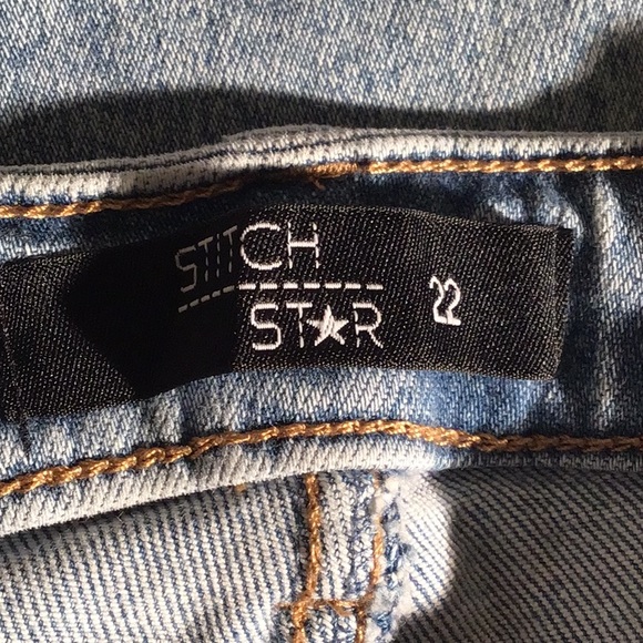 Stitch Star distressed jeans light blue 22 - Picture 3 of 3